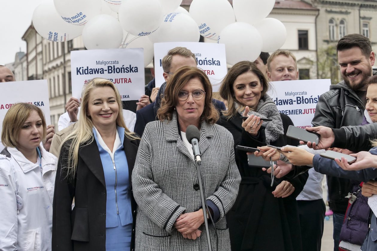  Małgorzata Kidawa-Błońska na spotkaniu z wyborcami w Lublinie (zdjęcie 1) - Autor: Krzysztof Mazur