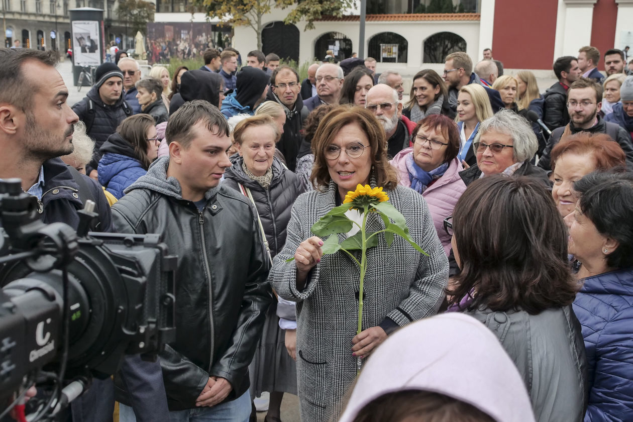  Małgorzata Kidawa-Błońska na spotkaniu z wyborcami w Lublinie (zdjęcie 1) - Autor: Krzysztof Mazur