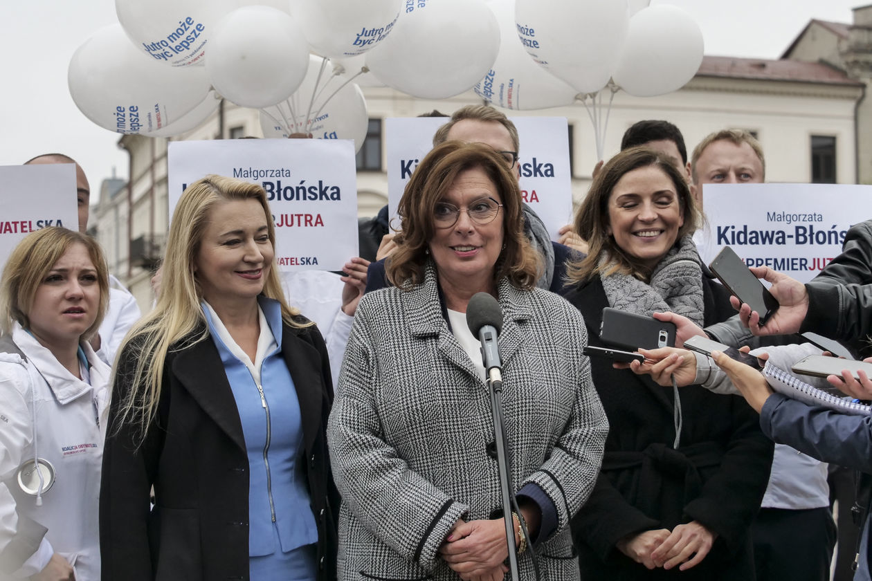  Małgorzata Kidawa-Błońska na spotkaniu z wyborcami w Lublinie (zdjęcie 1) - Autor: Krzysztof Mazur