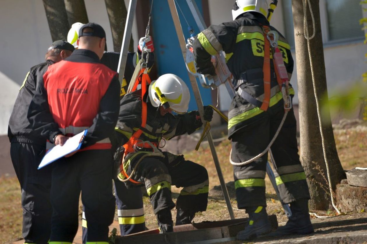 Ćwiczenia strażaków w Rybczewicach - Autor: Starostwo Powiatowe w Świdniku