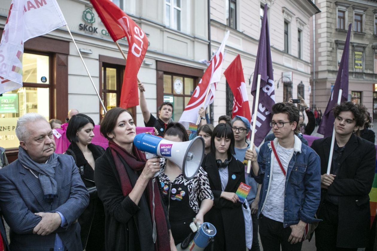  Nie dla zakazu edukacji seksualnej. Protest w Lublinie (zdjęcie 1) - Autor: Jacek Szydłowski