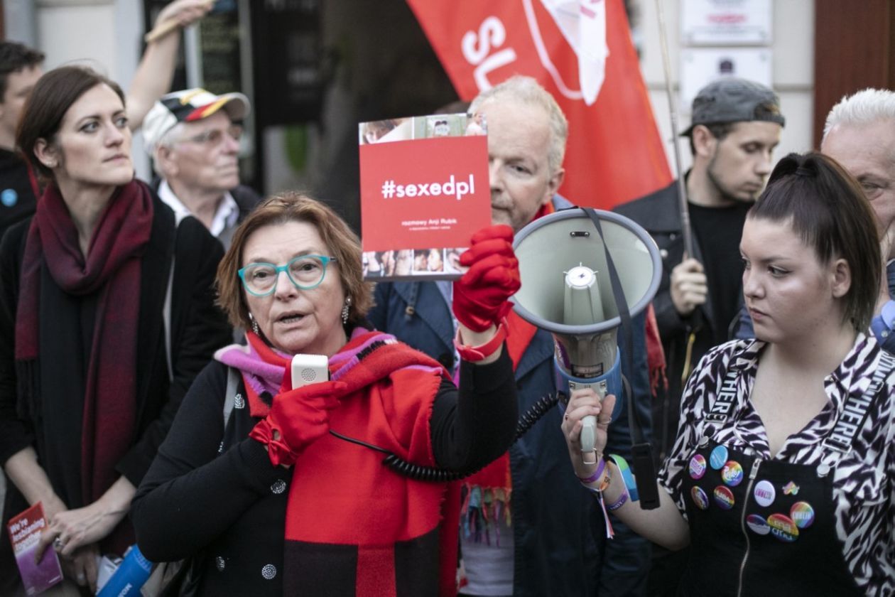  Nie dla zakazu edukacji seksualnej. Protest w Lublinie (zdjęcie 1) - Autor: Jacek Szydłowski