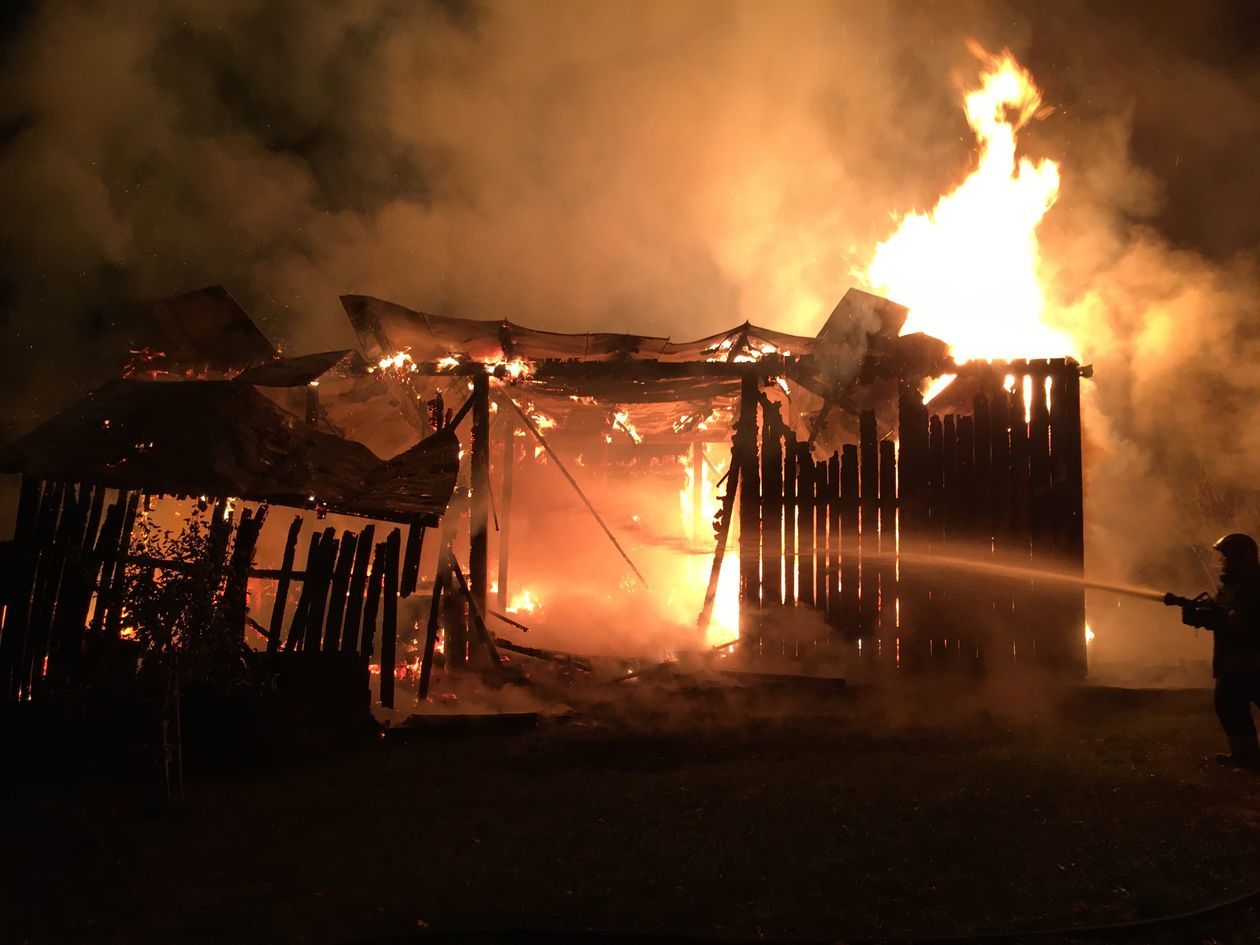  <p>Pożar stodoły w Brzost&oacute;wce</p>