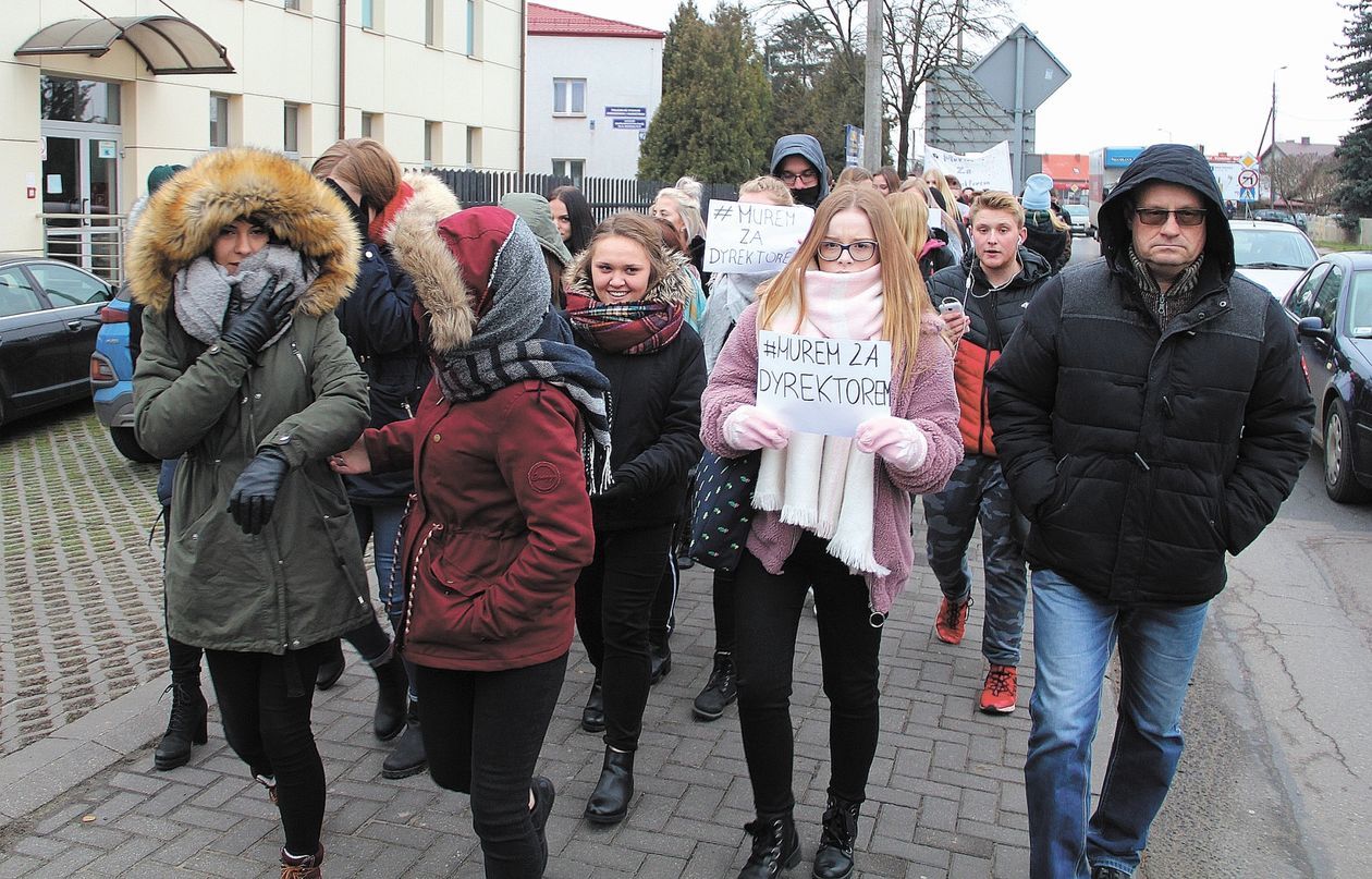 Protest uczniów ZDZ  w Białej Podlaskiej - Autor: Ewelina Burda