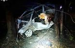 Uderzyli samochodem w drzewo. Po chwili Opel zapalił się (zdjęcie 2)