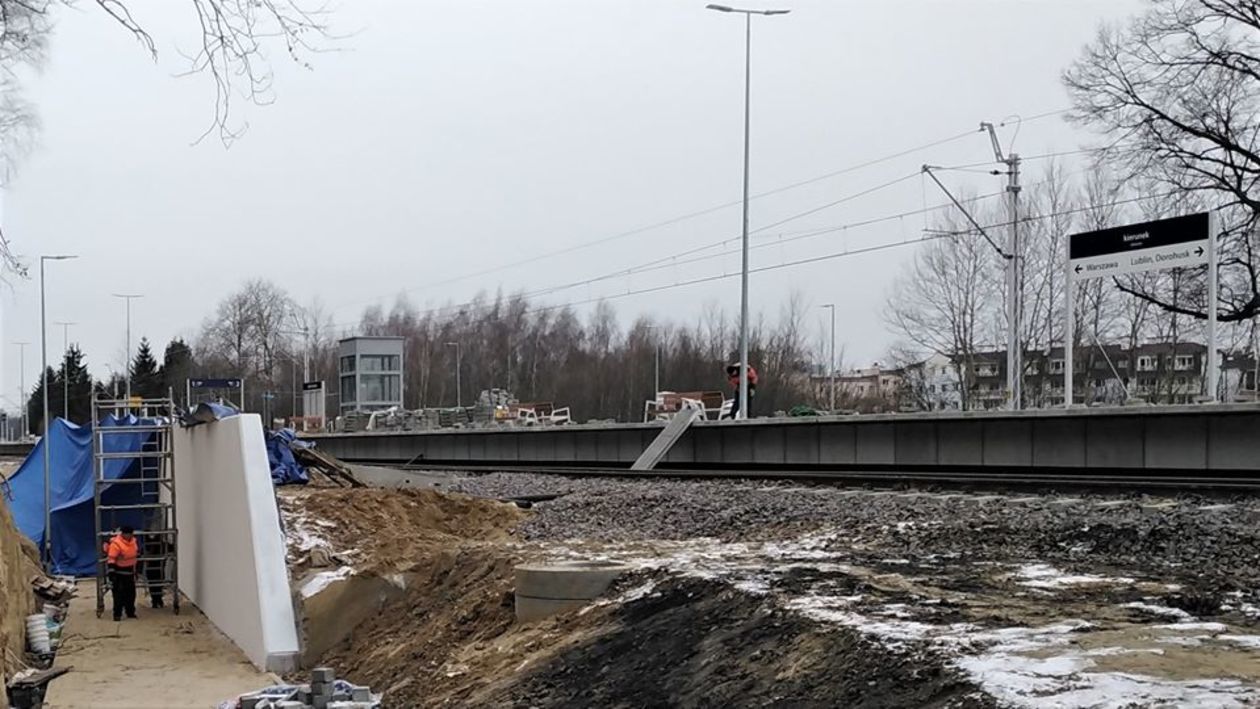  Prace na nowym przystanku kolejowym Lublin Zachodni (zdjęcie 1) - Autor: Dominik Smaga