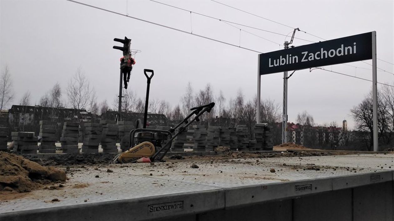  Prace na nowym przystanku kolejowym Lublin Zachodni (zdjęcie 1) - Autor: Dominik Smaga