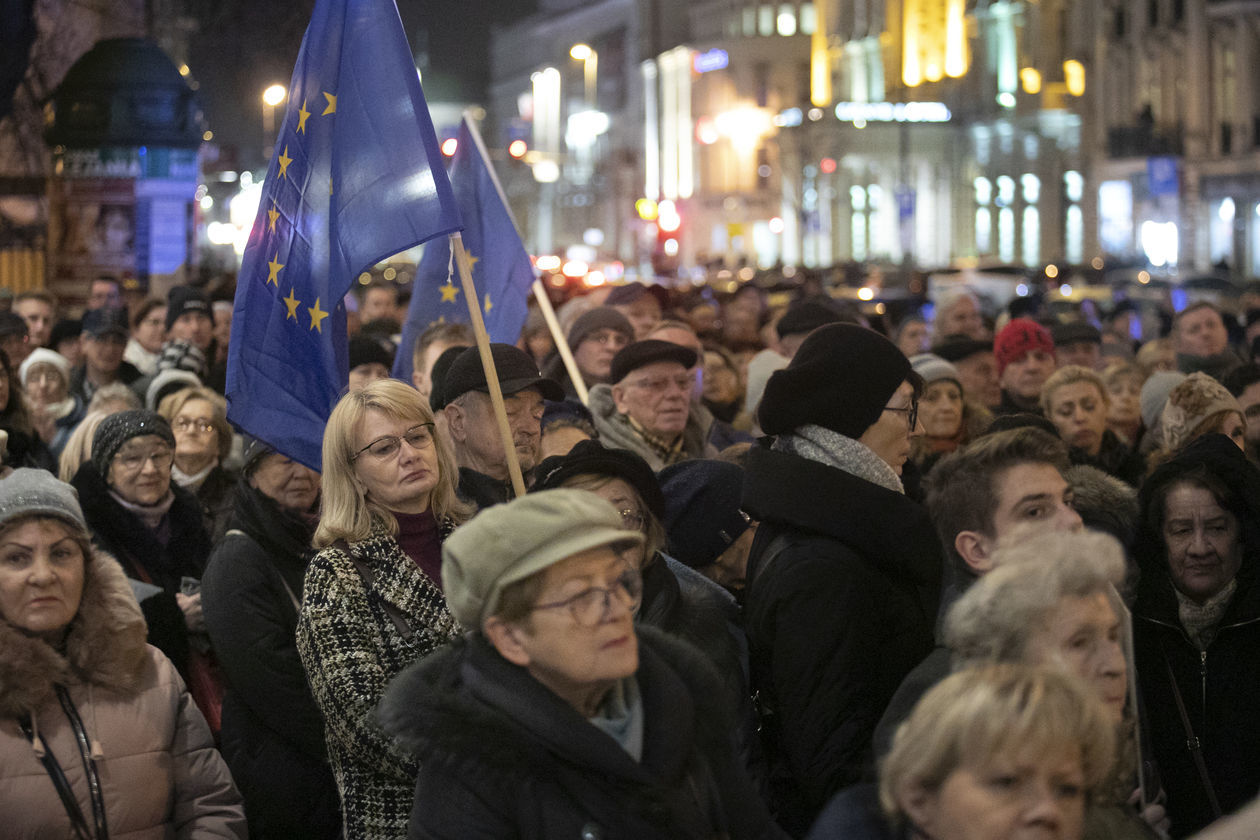  Protest w obronie sądów w Lublinie (zdjęcie 17) - Autor: Jacek Szydłowski 