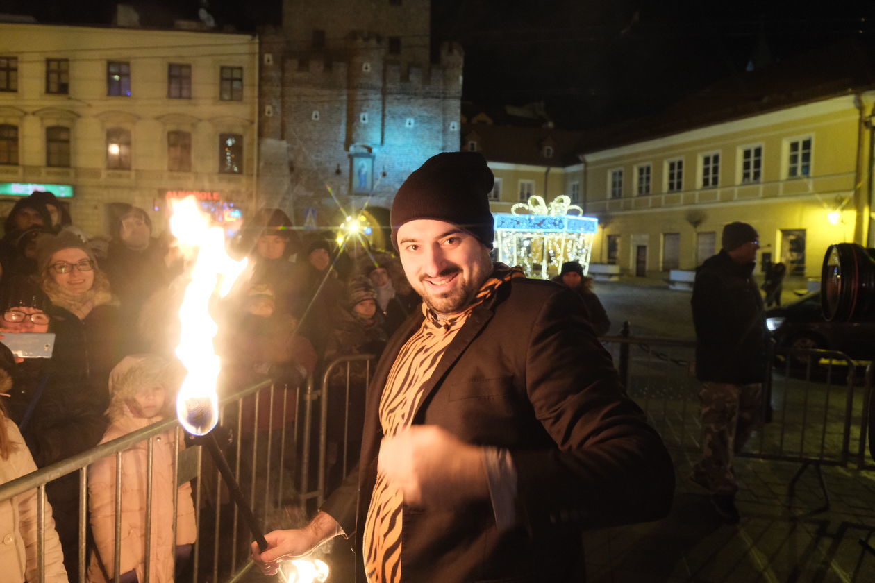  Sylwester w Lublinie. Pokaz fireshow (zdjęcie 1) - Autor: Maciej Kaczanowski