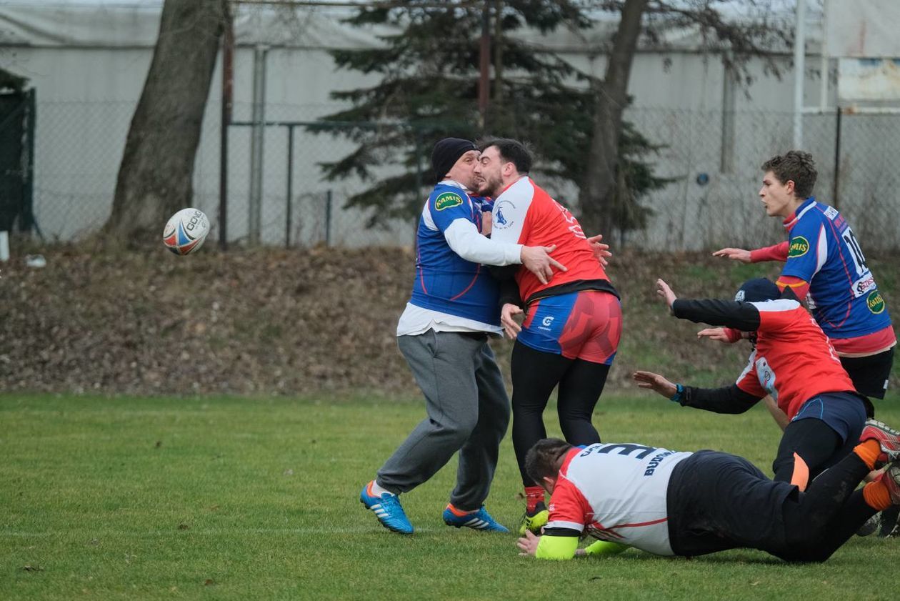 Noworoczny mecz rugby Budowlanych Lublin (zdjęcie 1) - Autor: Maciej Kaczanowski