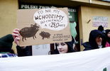 Protest przed siedzibą Polskiego Związku Łowieckiego  (zdjęcie 3)