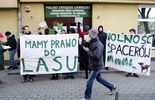 Protest przed siedzibą Polskiego Związku Łowieckiego  (zdjęcie 2)