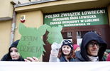 Protest przed siedzibą Polskiego Związku Łowieckiego  (zdjęcie 5)