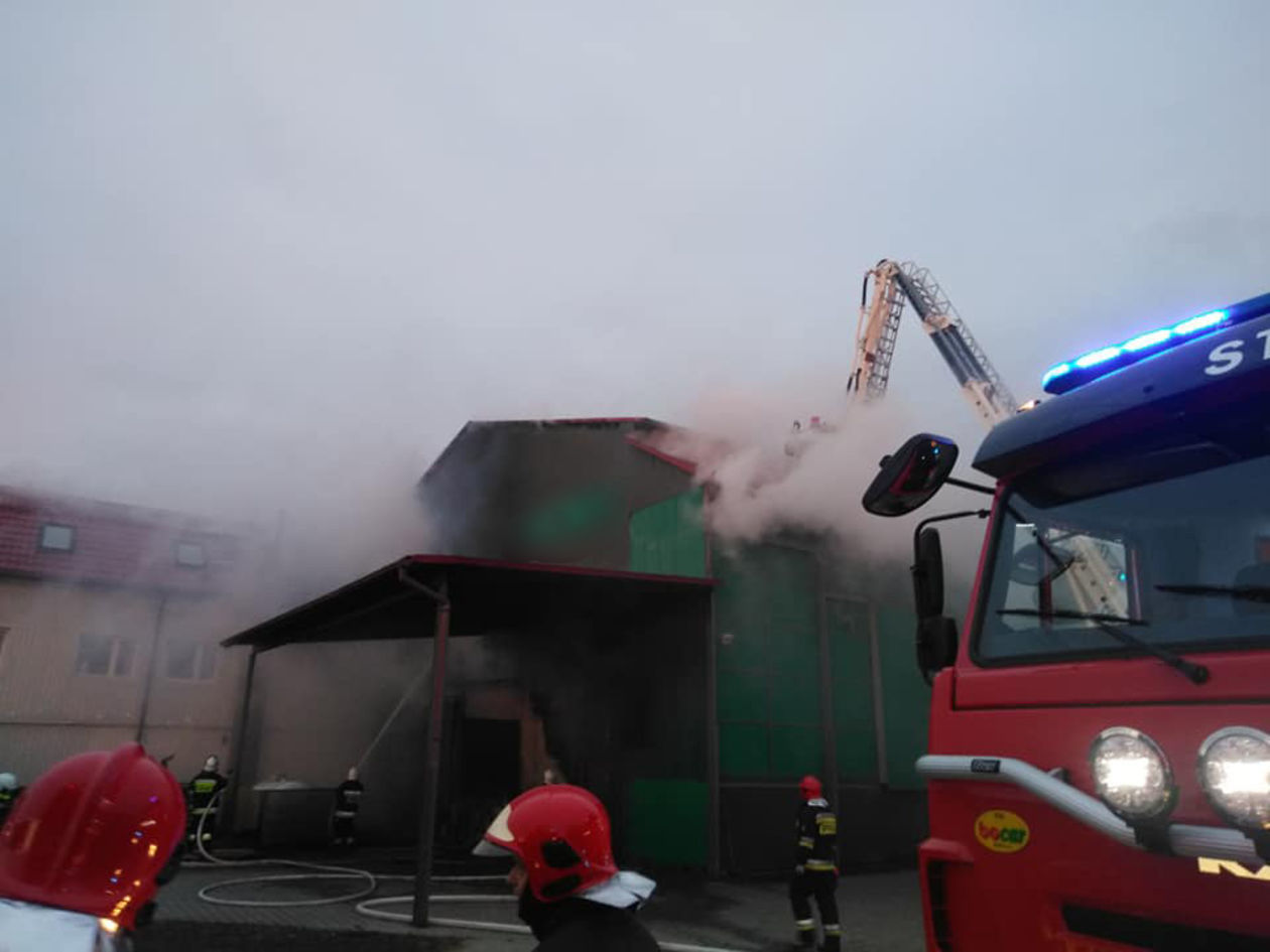 Pożar w Kępie Choteckiej (zdjęcie 1) - Autor: OSP KSRG Karczmiska