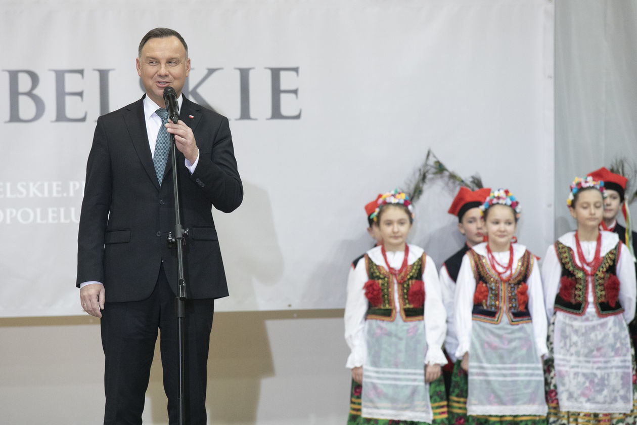  Prezydent Andrzej Duda w Opolu Lubelskim (zdjęcie 1) - Autor: Jacek Szydłowski