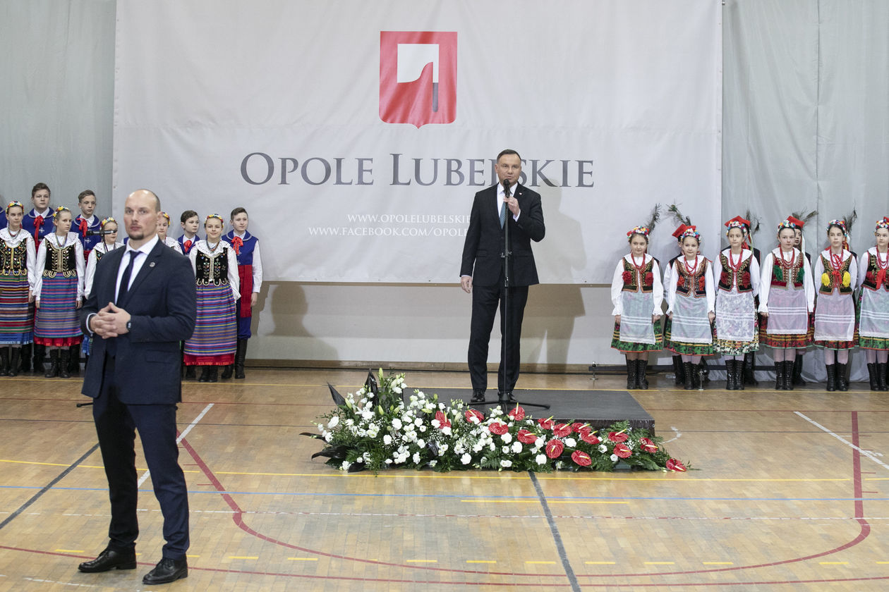  Prezydent Andrzej Duda w Opolu Lubelskim (zdjęcie 1) - Autor: Jacek Szydłowski