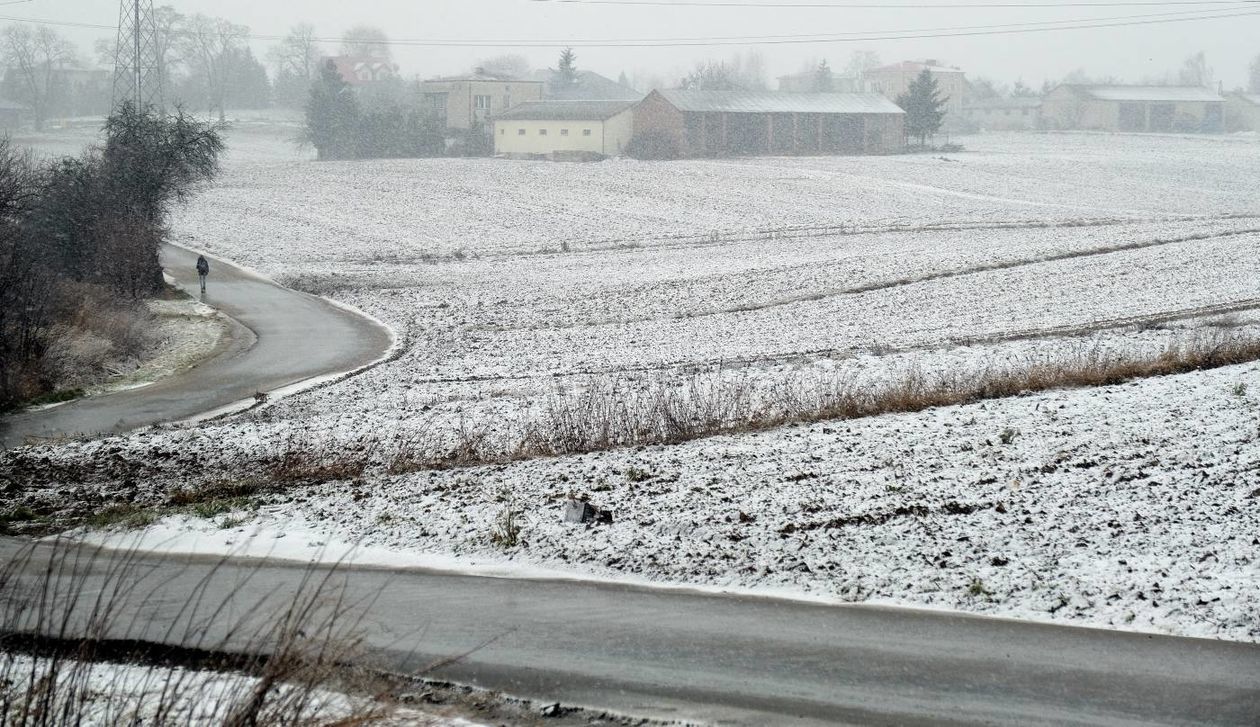  Opady śniegu w Lublinie (zdjęcie 1) - Autor: Maciej Kaczanowski