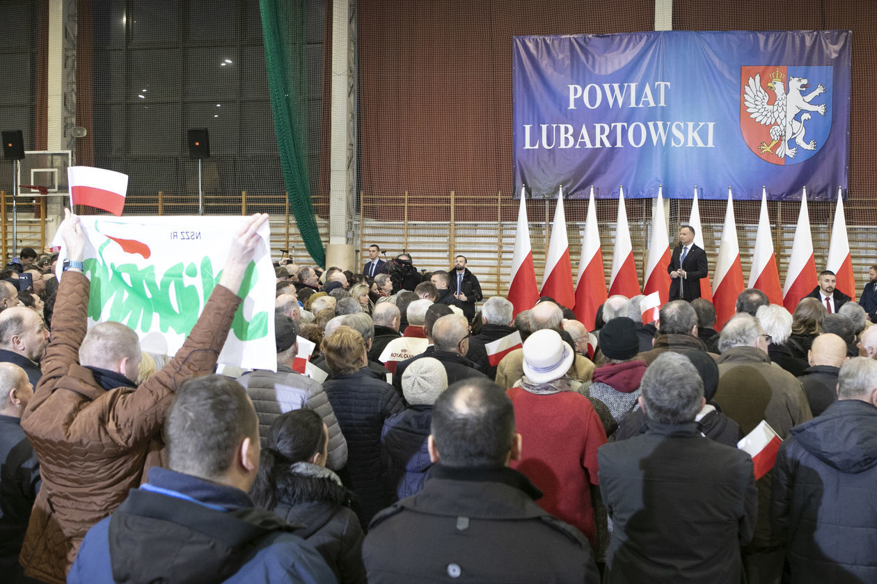  Andrzej Duda w Lubartowie (zdjęcie 1) - Autor: Jacek Szydłowski