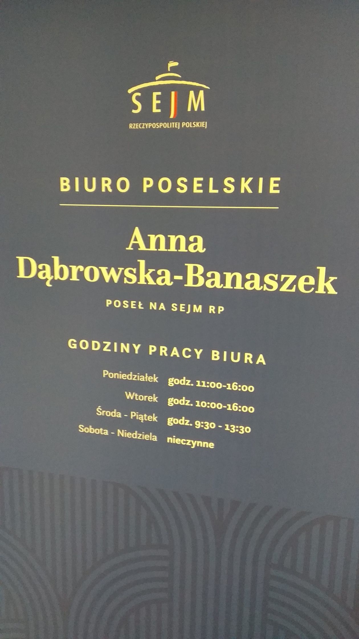  Otwarcie biura poselskiego Anny Dąbrowskiej-Banaszek (zdjęcie 1) - Autor: Wojciech Zakrzewski