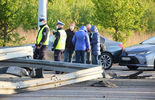 Wypadek na skrzyżowaniu al. Kraśnickiej i Jana Pawła II po pościgu policyjnym (zdjęcie 2)