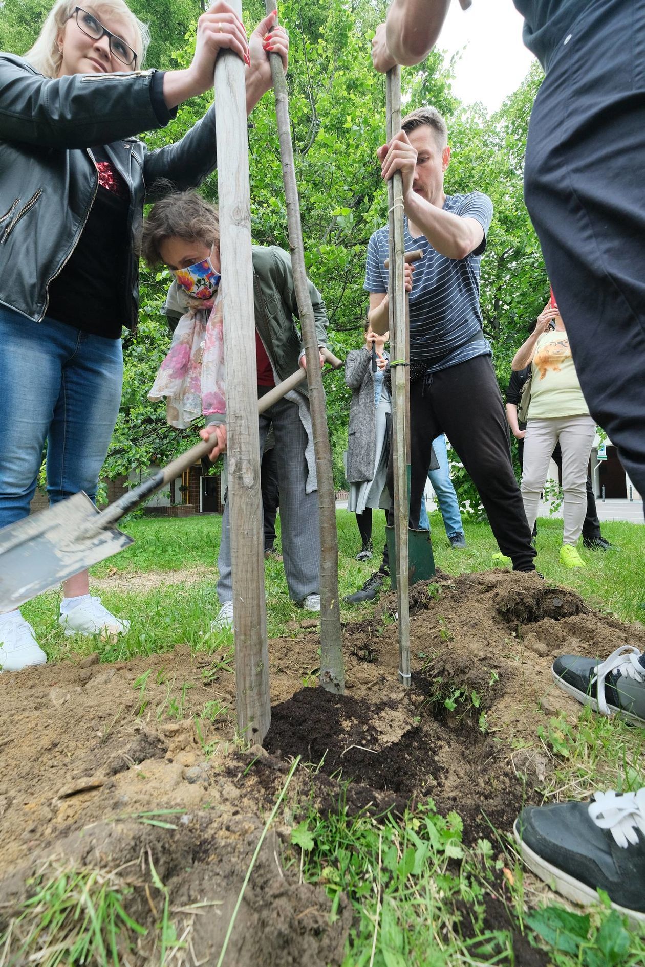  Piątkowa akcja obrońców drzew przy ul. Lipowej w Lublinie (zdjęcie 1) - Autor: Maciej Kaczanowski