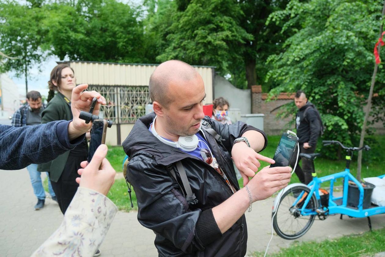  Piątkowa akcja obrońców drzew przy ul. Lipowej w Lublinie (zdjęcie 1) - Autor: Maciej Kaczanowski