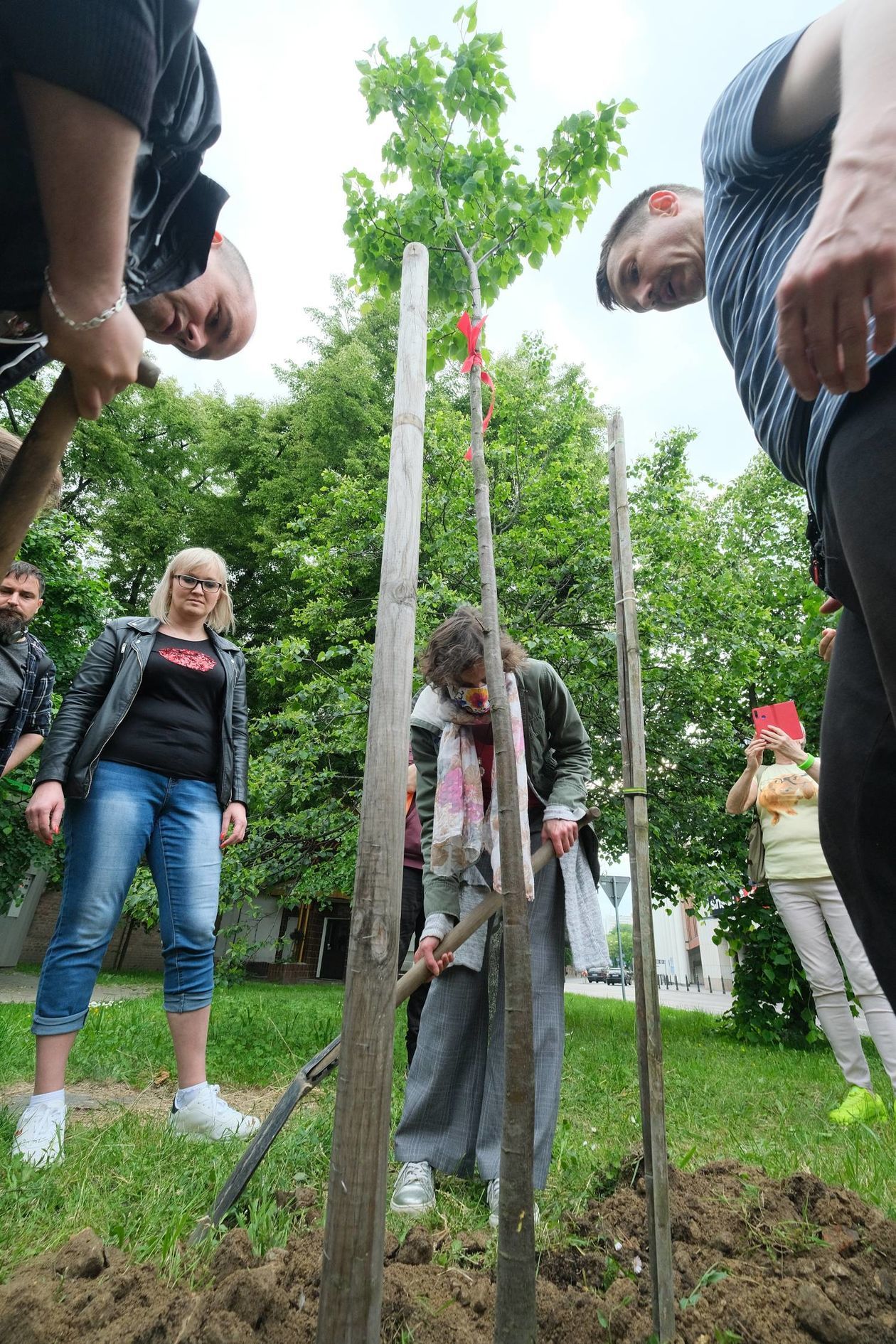  Piątkowa akcja obrońców drzew przy ul. Lipowej w Lublinie (zdjęcie 1) - Autor: Maciej Kaczanowski