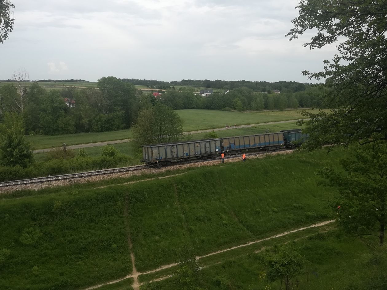  Wykolejony pociąg w Ciecierzynie pod Lublinem (zdjęcie 1) - Autor: Agnieszka Antoń-Jucha