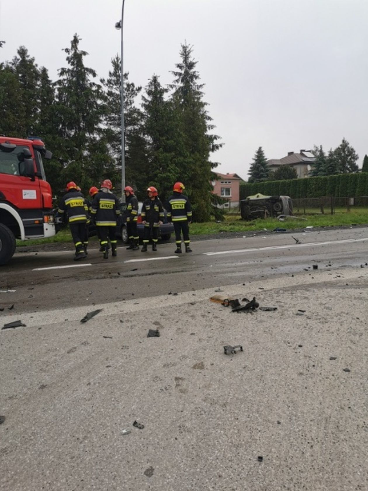  Wypadek w Kalinowicach koło Zamościa (zdjęcie 1) - Autor: Alarm 24