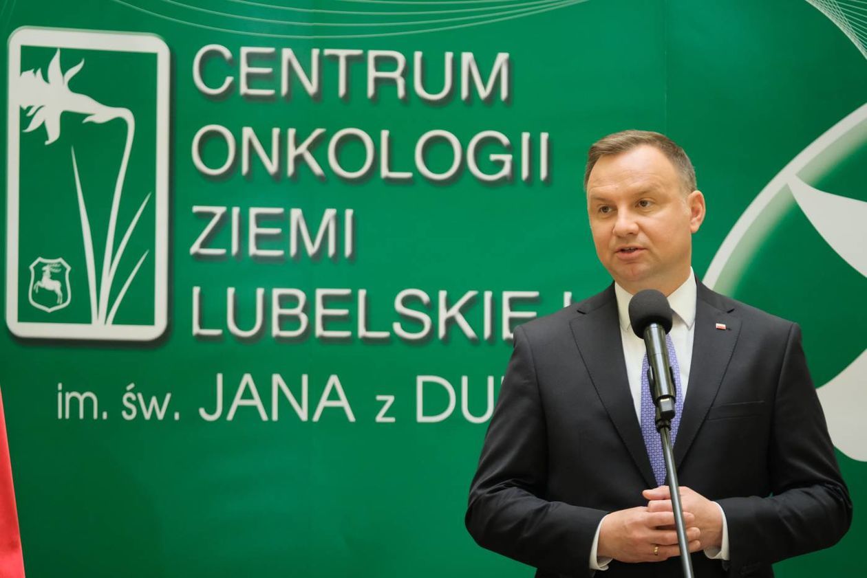  Andrzej Duda w Centrum Onkologii Ziemi Lubelskiej (zdjęcie 1) - Autor: Maciej Kaczanowski