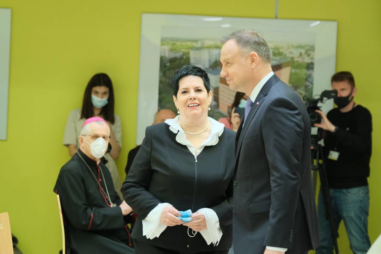  Andrzej Duda w Centrum Onkologii Ziemi Lubelskiej (zdjęcie 1) - Autor: Maciej Kaczanowski