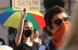 Manifestacja osób LGBT przed lubelskim ratuszem (zdjęcie 4)