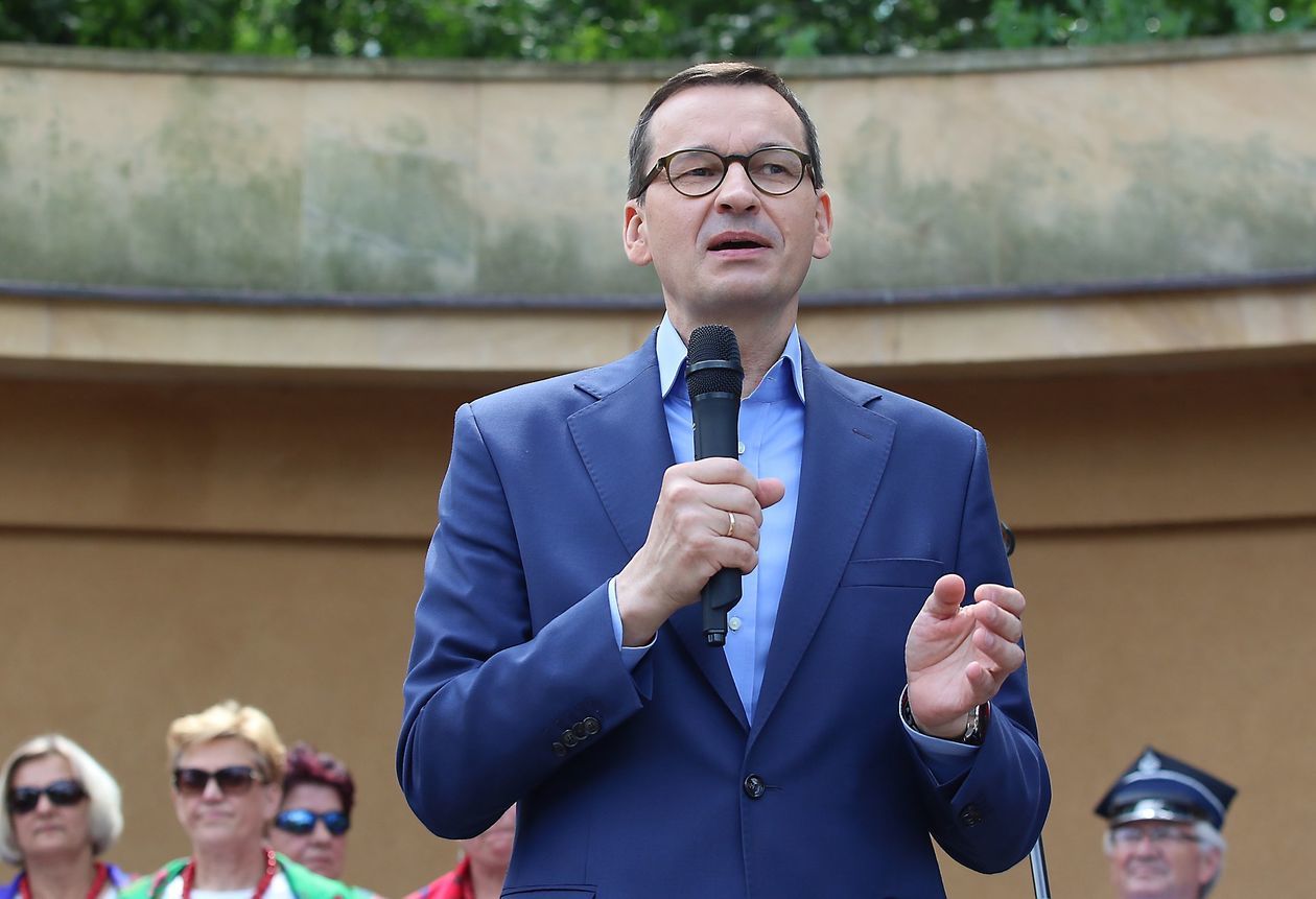  <p>Premier Mateusz Morawiecki w Puławach.</p>