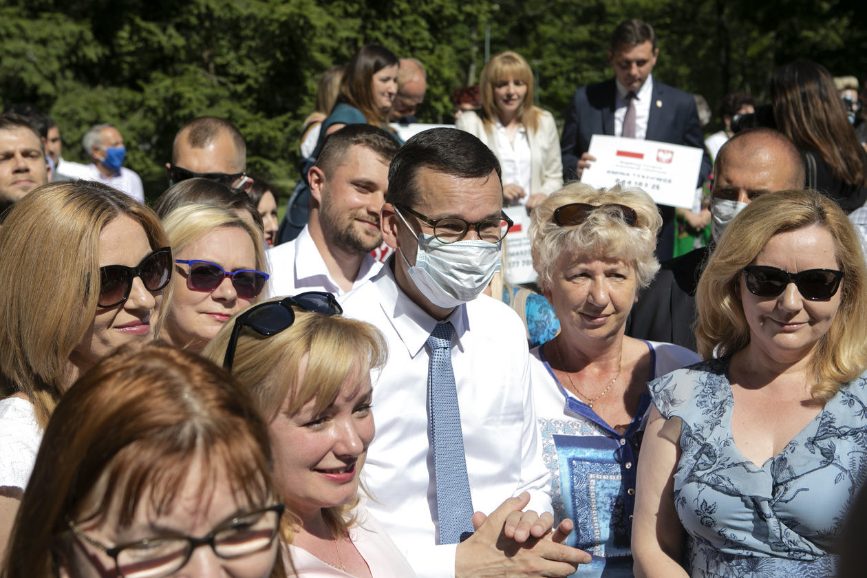  <p>Mateusz Morawiecki w Tomaszowie Lubelskim</p>