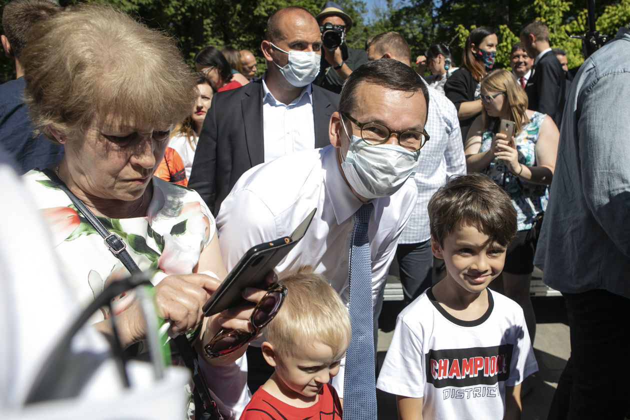  <p>Mateusz Morawiecki w Tomaszowie Lubelskim</p>