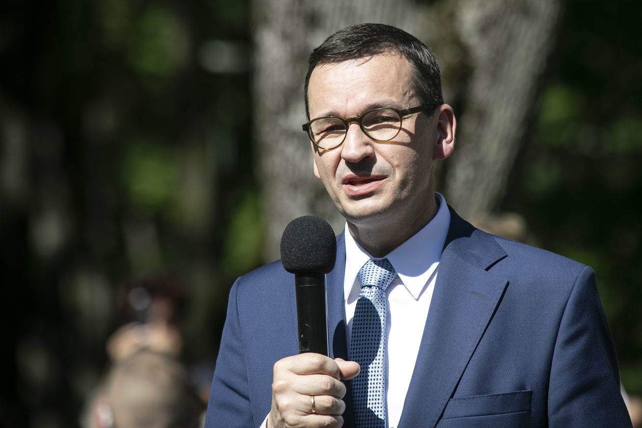  <p>Mateusz Morawiecki w Tomaszowie Lubelskim</p>