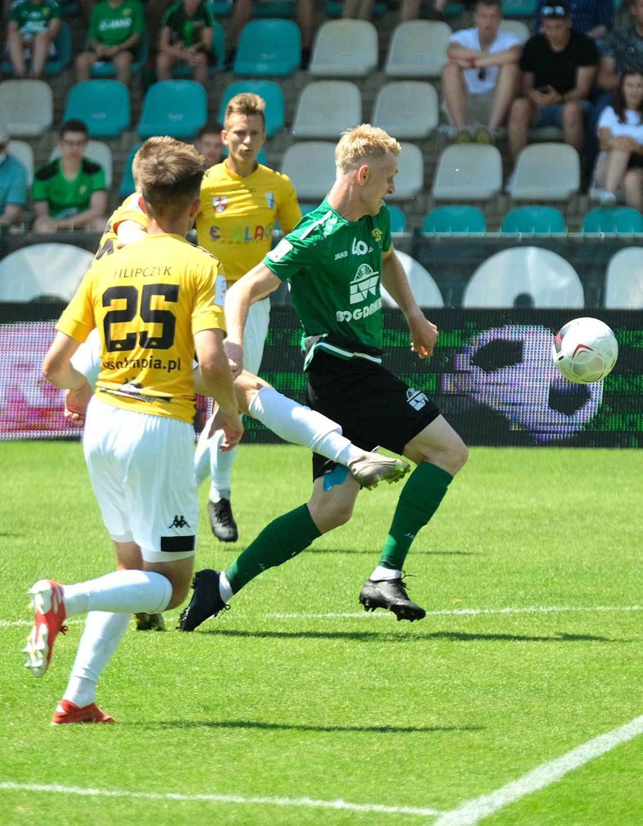  Górnik Łęczna – Olimpia Elbląg 1:0 (zdjęcie 1) - Autor: Maciej Kaczanowski