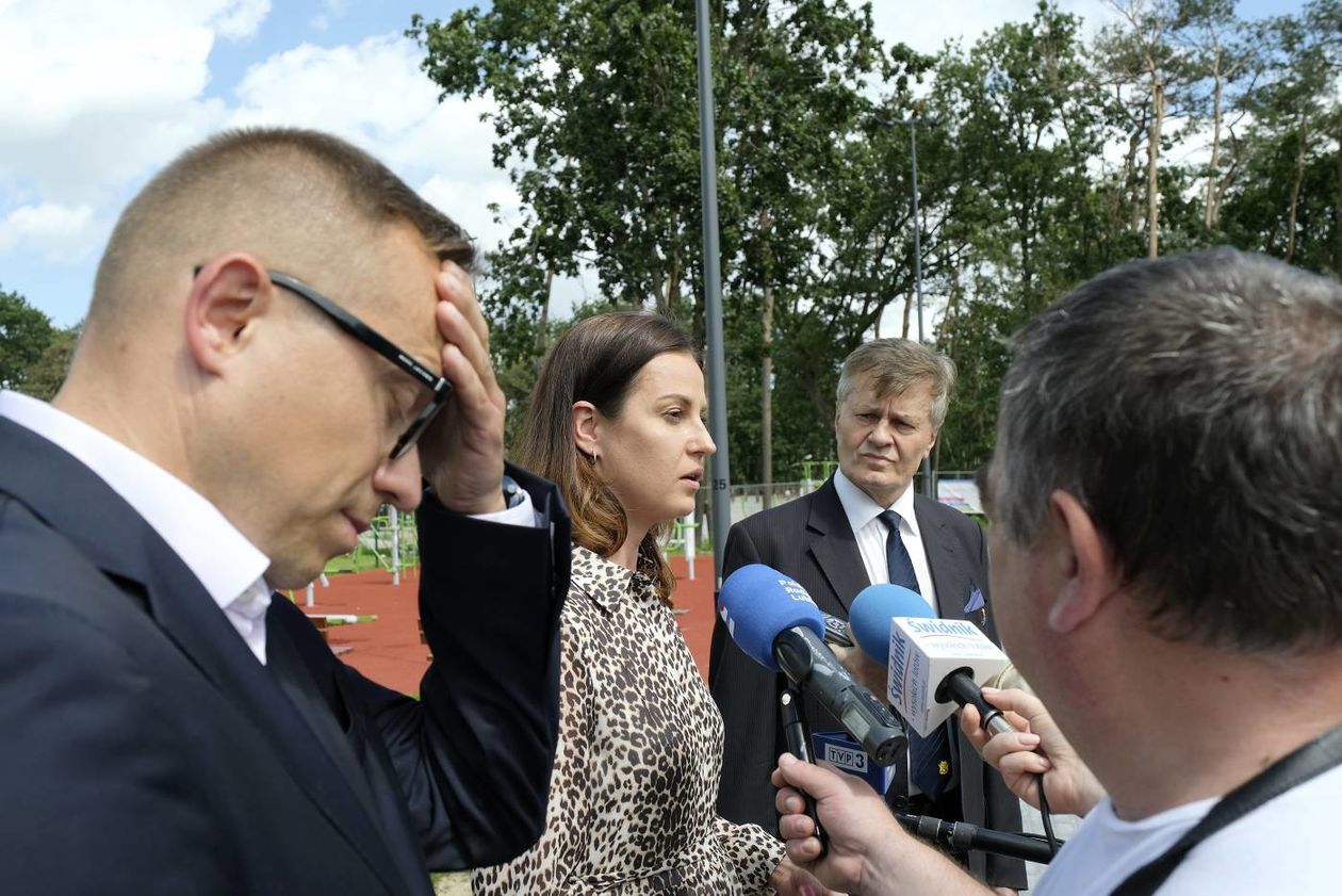  Minister sportu Danuta Dmowska - Andrzejuk w świdnickim Park Avia (zdjęcie 1) - Autor: Maciej Kaczanowski