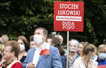 Andrzej Duda w Łukowie. Na wiec prezydenta przyszli też jego przeciwnicy (zdjęcie 2)
