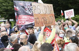 Andrzej Duda w Łukowie. Na wiec prezydenta przyszli też jego przeciwnicy (zdjęcie 4)
