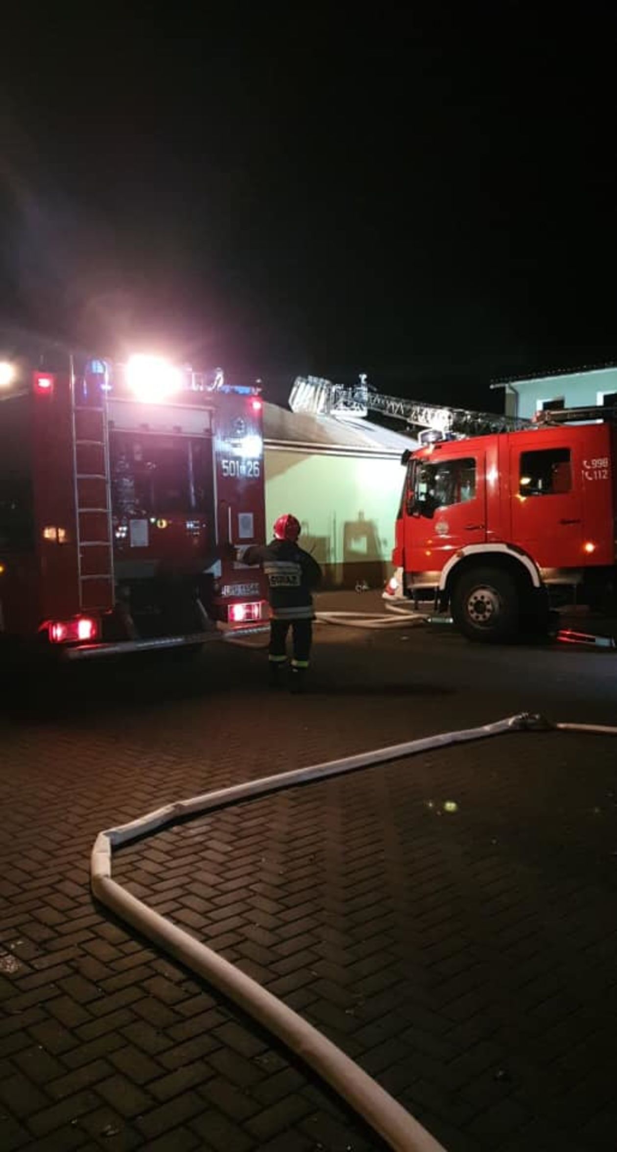  Pożar za AJG w Puławach (zdjęcie 1) - Autor: OSP Końskowola