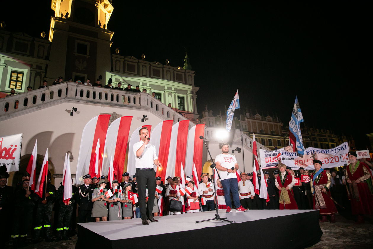  Andrzej Duda w Zamościu (zdjęcie 1) - Autor: Kazimierz Chmiel