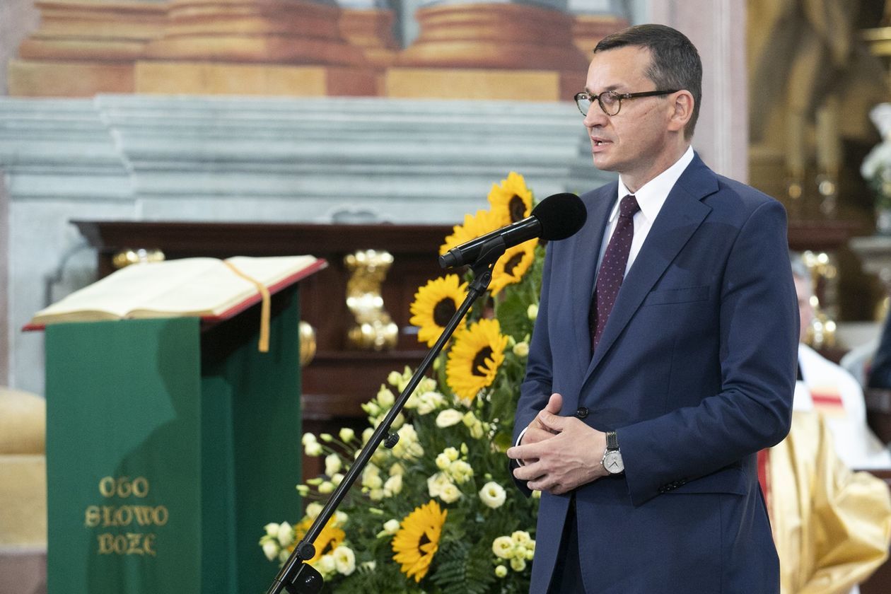  Premier Mateusz Morawiecki na uroczystości rocznicy Lubelskiego Lipca (zdjęcie 1) - Autor: Jacek Szydłowski