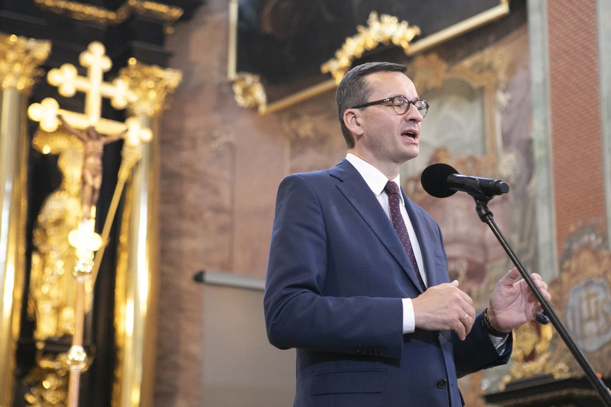  Premier Mateusz Morawiecki na uroczystości rocznicy Lubelskiego Lipca (zdjęcie 1) - Autor: Jacek Szydłowski