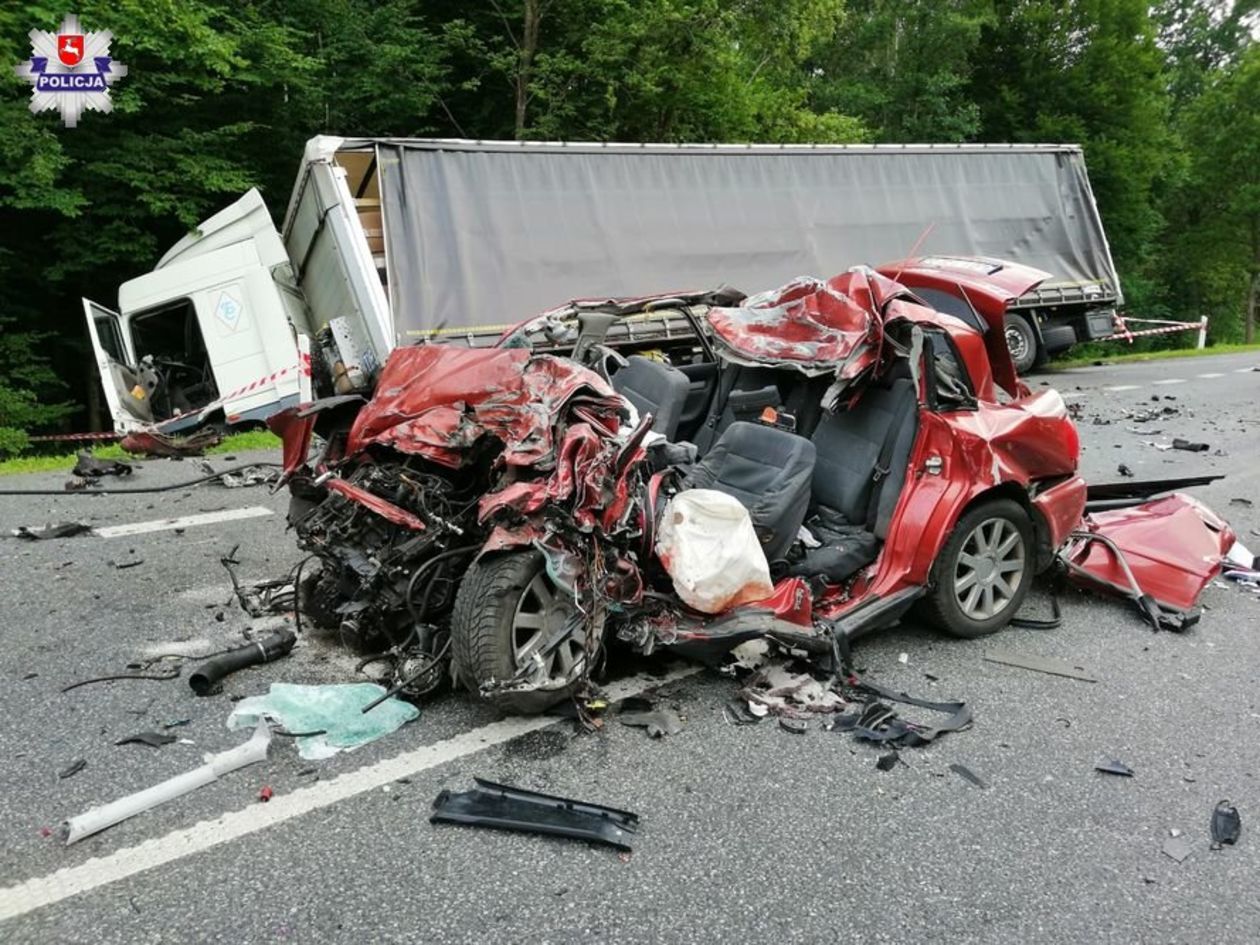  Dwa śmiertelne wypadki drogowe w powiecie bialskim (zdjęcie 1) - Autor: Policja