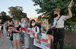 Manifestacja w Lublinie: Akcja solidarności z narodem białoruskim (zdjęcie 5)