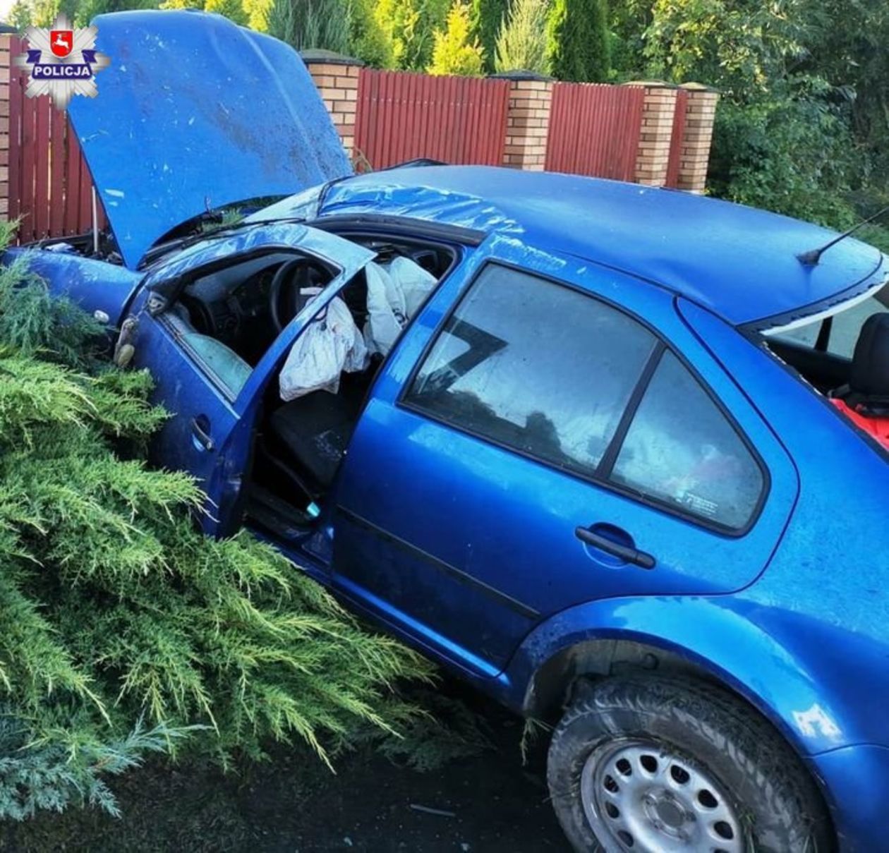  Pijany kierowca wylądował w rowie (zdjęcie 1) - Autor: Policja