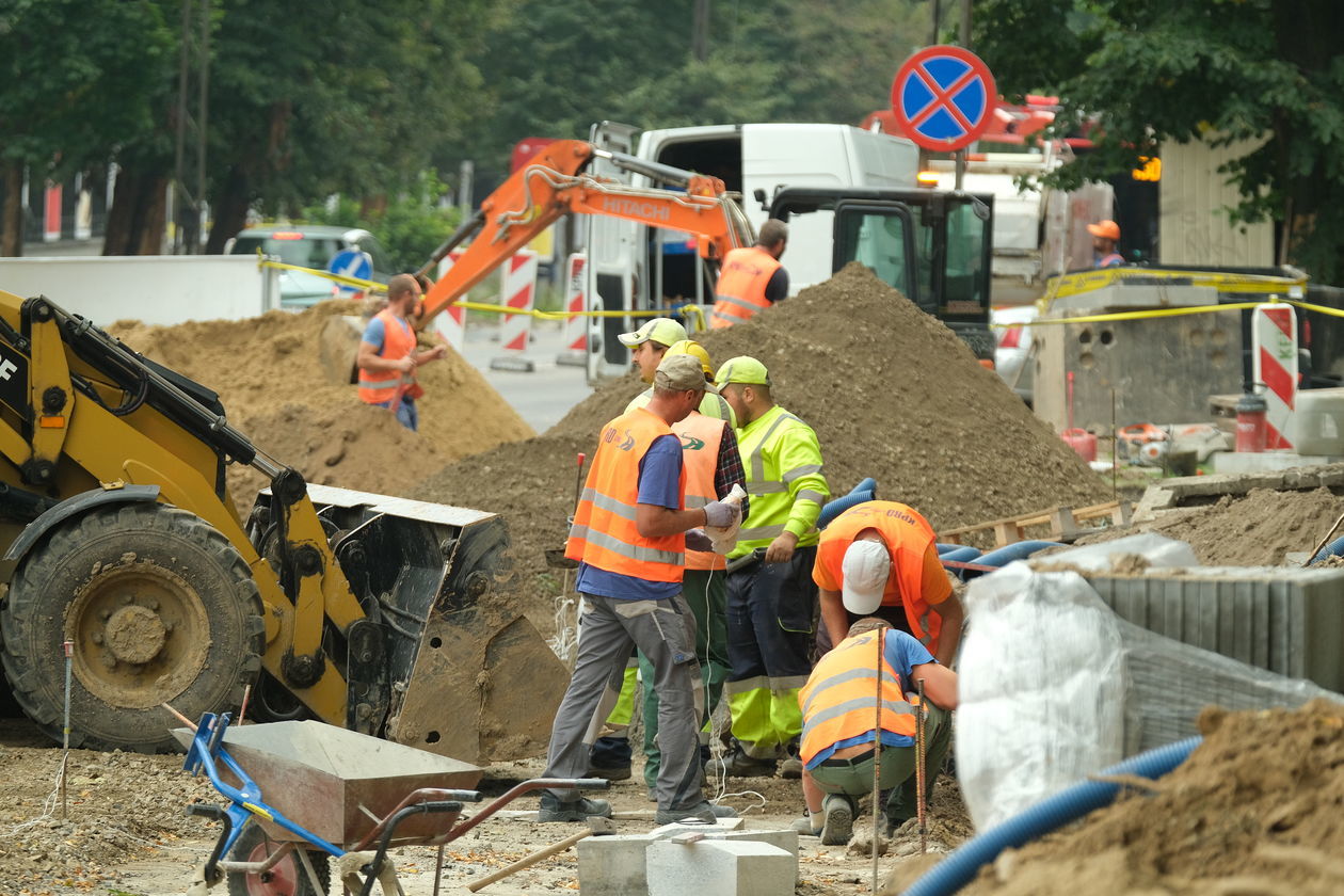  Przebudowa al. Racławickich wrzesień 2020 (zdjęcie 1) - Autor: Maciej Kaczanowski