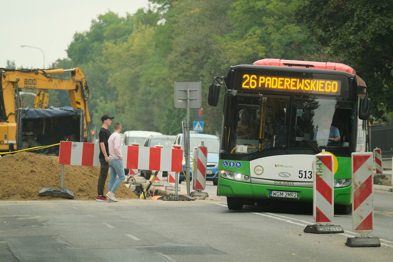  Przebudowa al. Racławickich wrzesień 2020 (zdjęcie 1) - Autor: Maciej Kaczanowski