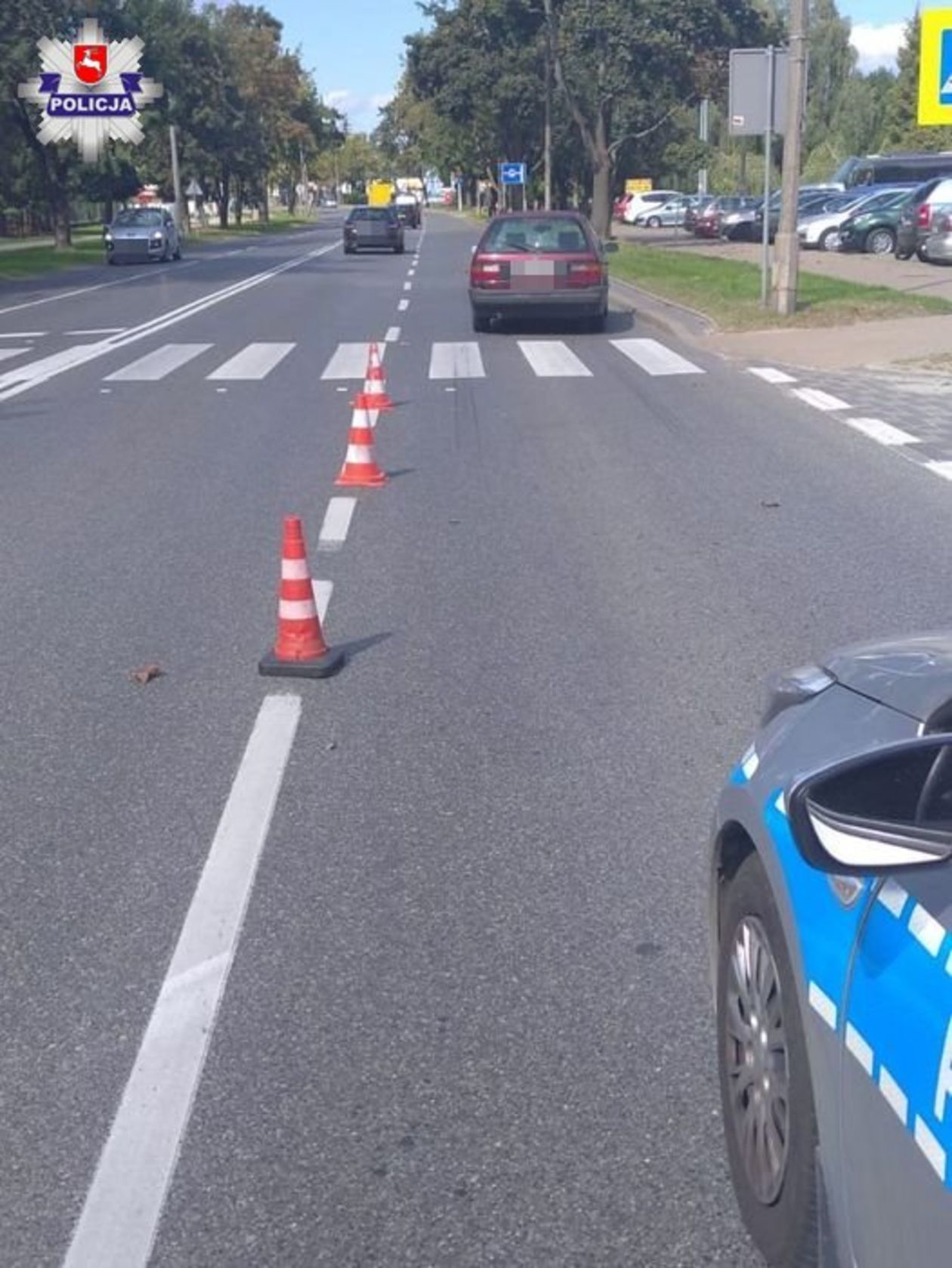  17-latek potrącony przez samochód na przejściu dla pieszych w Puławach (zdjęcie 1) - Autor: Policja